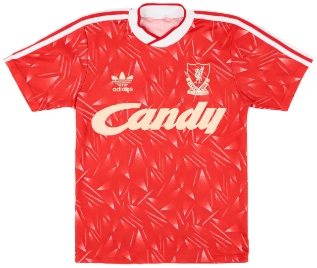 adidas 1989-91 Liverpool Home Shirt - 7/10 - (S)