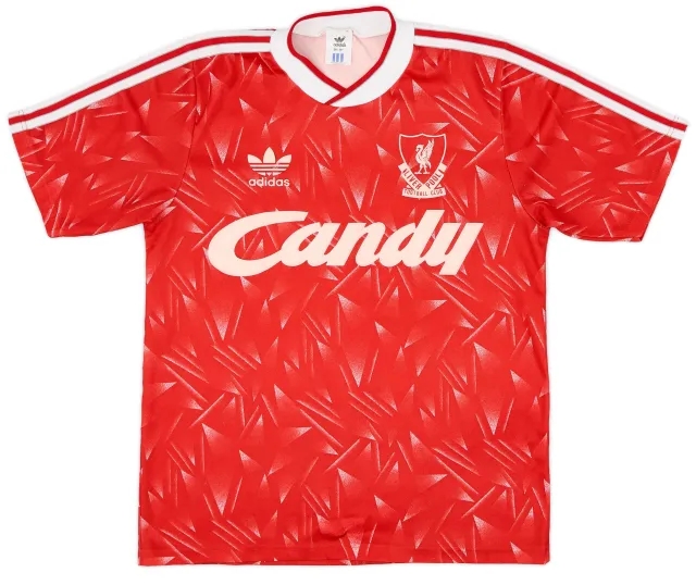 adidas 1989-91 Liverpool Home Shirt - 7/10 - (S)