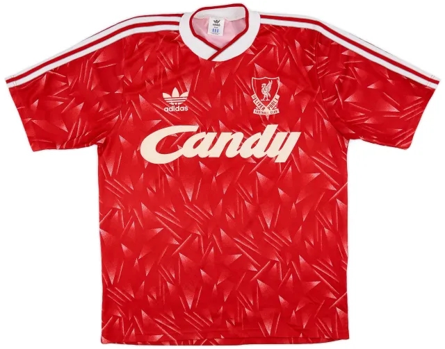 adidas 1989-91 Liverpool Home Shirt - 6/10 - (M)