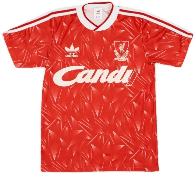 adidas 1989-91 Liverpool Home Shirt - 9/10 - (L.Boys)