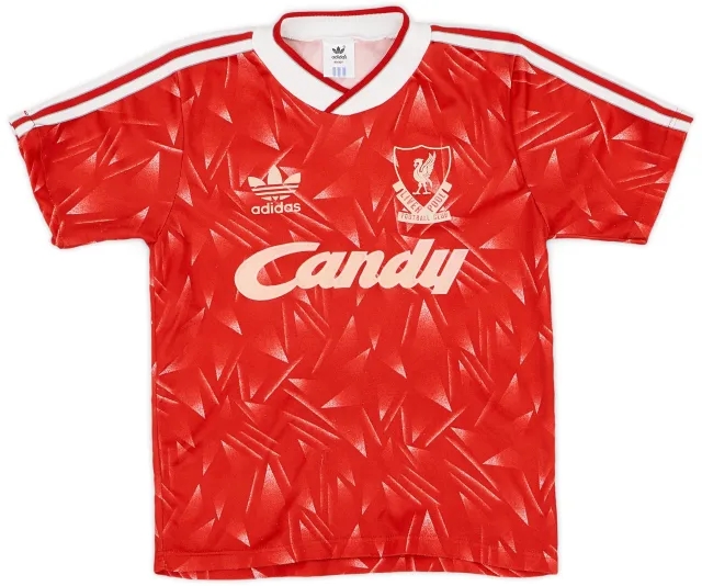 adidas 1989-91 Liverpool Home Shirt - 8/10 - (M.Boys)