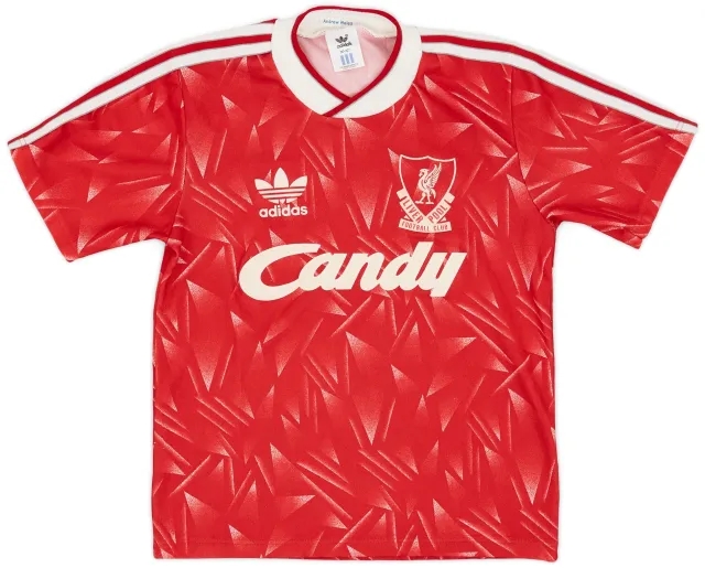 adidas 1989-91 Liverpool Home Shirt - 9/10 - (M.Boys)