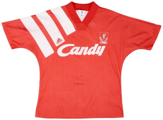 adidas 1991-92 Liverpool Home Shirt - 6/10 - (L)