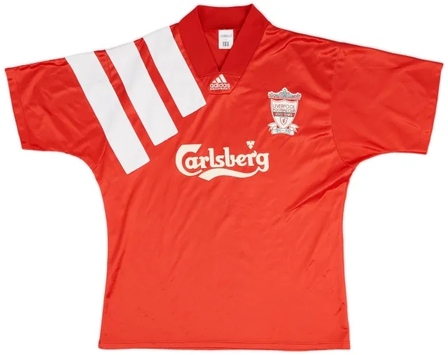 adidas 1992-93 Liverpool Centenary Home Shirt - 8/10 - (L/XL)