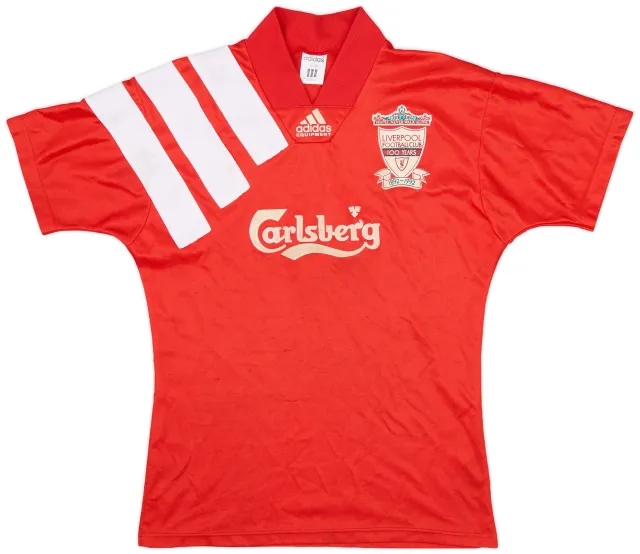 adidas 1992-93 Liverpool Centenary Home Shirt - 6/10 - (S)