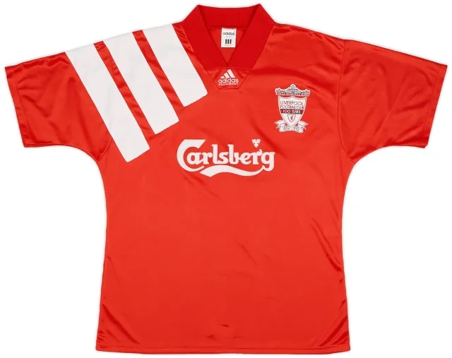 adidas 1992-93 Liverpool Centenary Home Shirt - 6/10 - (L)