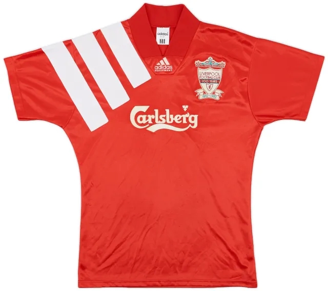 adidas 1992-93 Liverpool Centenary Home Shirt - 8/10 - (S)