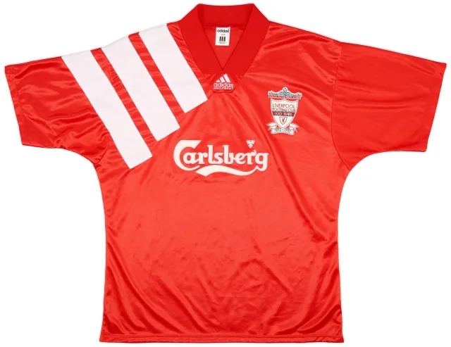 adidas 1992-93 Liverpool Centenary Home Shirt - 8/10 - (L/XL)
