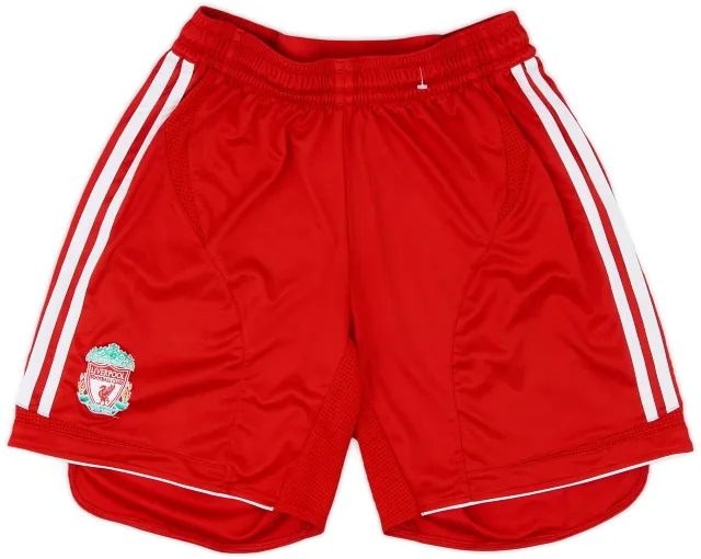 adidas 2006-08 Liverpool Home Shorts - 9/10 - (M)