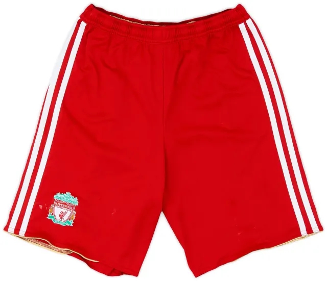 adidas 2010-11 Liverpool Home Shorts - 7/10 - (M.Boys)