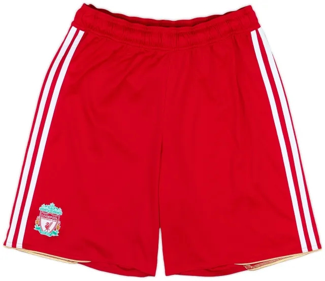 adidas 2010-11 Liverpool Home Shorts - 9/10 - (M)
