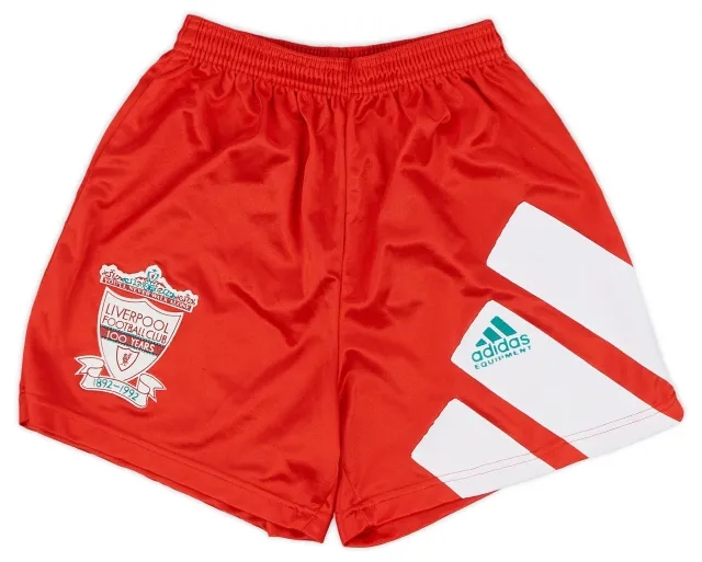 adidas 1992-93 Liverpool Home Shorts - Excellent 8/10 - (S)