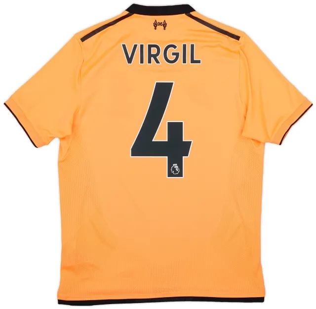 NewBalance 2017-18 Liverpool 125 Years Third Shirt Virgil #4 - 9/10 - (S)