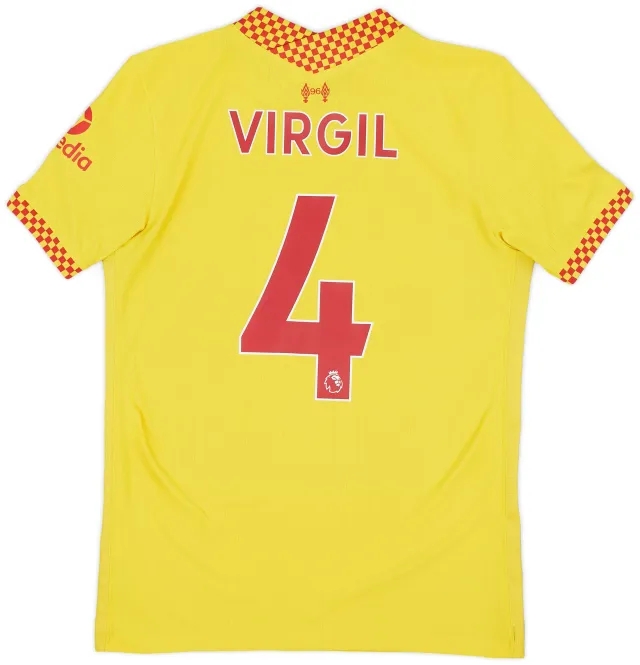 Nike 2021-22 Liverpool Authentic Third Shirt Virgil #4 - 8/10 - (S)