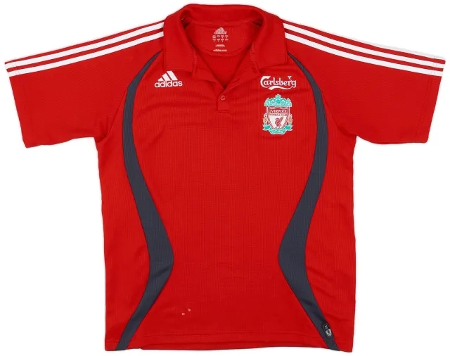2006-07 Liverpool adidas Polo Shirt - 8/10 - (L)