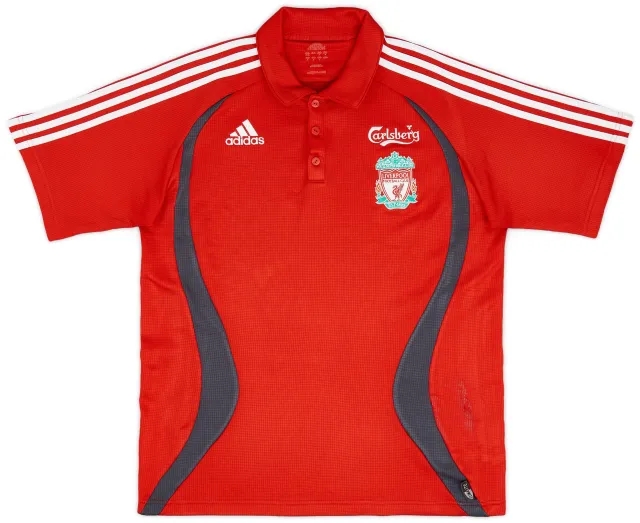 2006-07 Liverpool adidas Polo Shirt - 6/10 - (L)