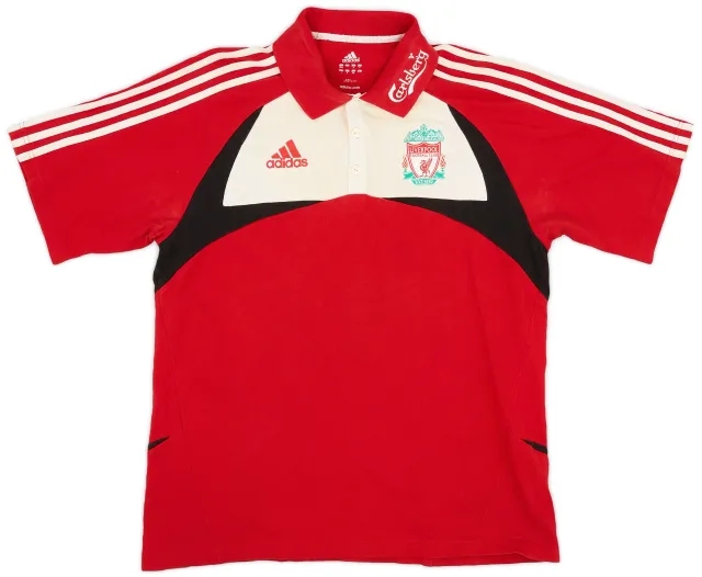 2007-08 Liverpool adidas Polo Shirt - 6/10 - (L)