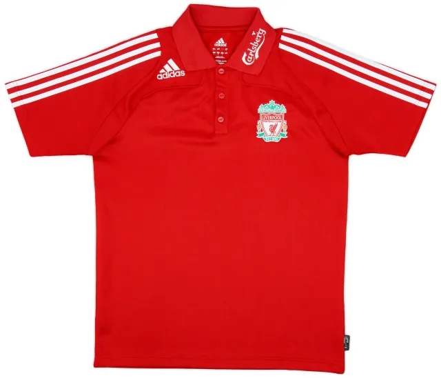 2008-09 Liverpool adidas Polo Shirt - 8/10 - (M)