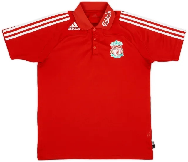 2008-09 Liverpool adidas Polo Shirt - 9/10 - (M)