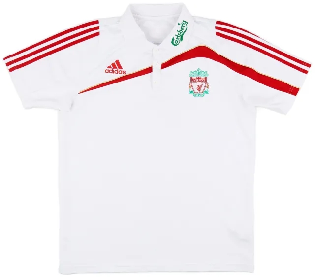 2009-10 Liverpool adidas Polo Shirt - 9/10 - (L)