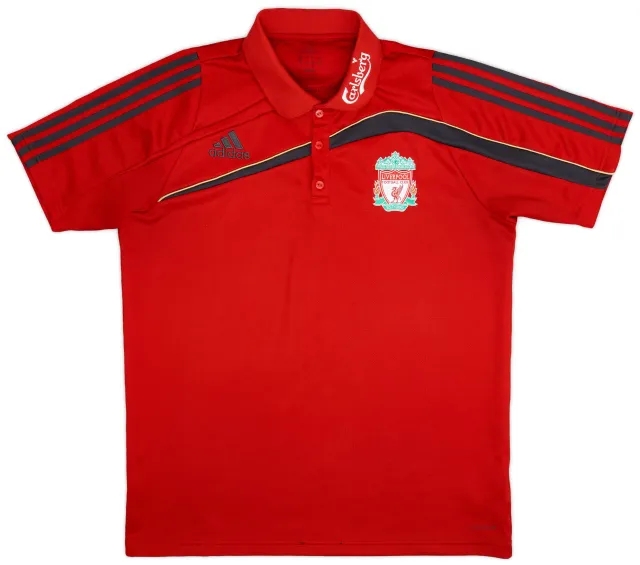 2009-10 Liverpool adidas Polo Shirt - 7/10 - (L)