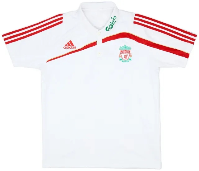 2009-10 Liverpool adidas Polo Shirt - 8/10 - (L)
