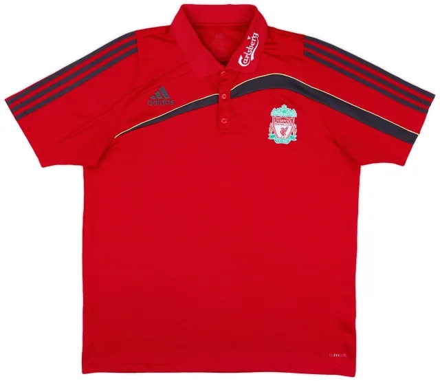 2009-10 Liverpool adidas Polo Shirt - 9/10 - (XL)