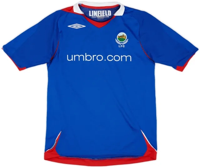 Umbro 2007-08 Linfield Home Shirt - 9/10 - (S)