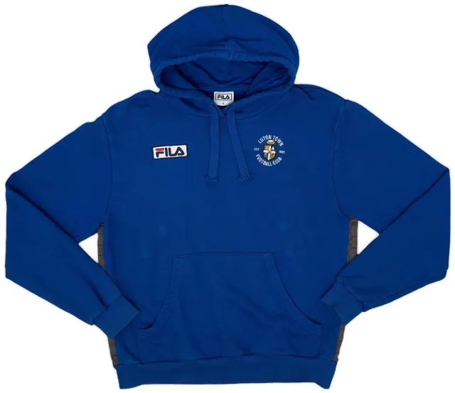 2015-16 Luton Town Fila Hooded Sweat Top - 8/10 - (S)