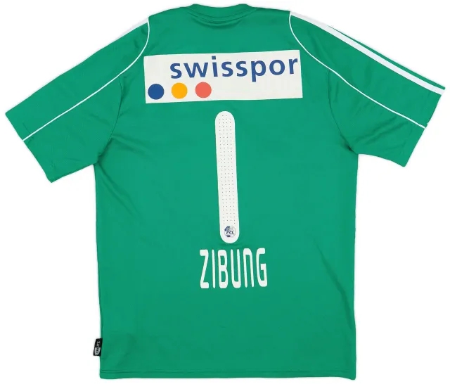 adidas 2009-11 FC Luzern GK S/S Shirt Zibung #1 - 6/10 - (S)