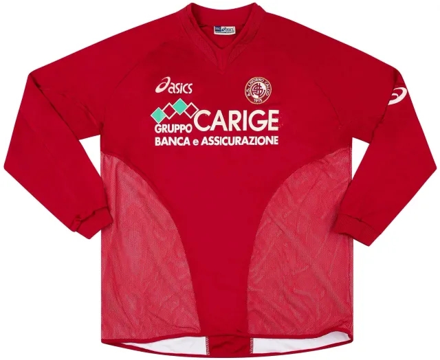 Asics Livorno Mens LS Player Issue Home Shirt 2004/05
