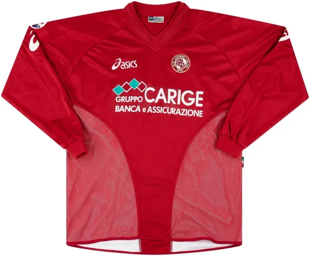 Asics Livorno Mens LS Player Issue Home Shirt 2004/05