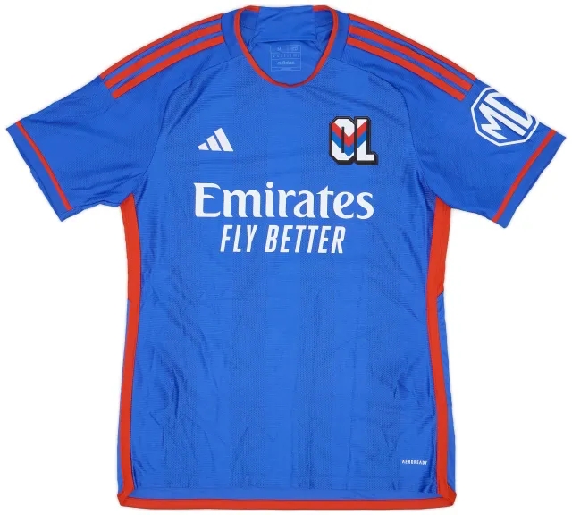 adidas 2023-24 Lyon Match Issue Away Shirt #10 (Lacazette)