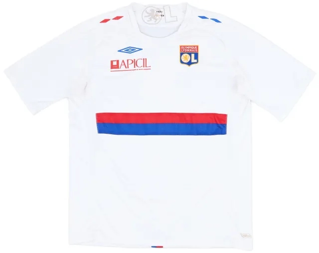 Umbro 2009-10 Lyon Home Shirt - 6/10 - (XL)