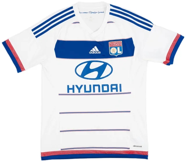 adidas 2015-16 Lyon Home Shirt - 7/10 - (M)