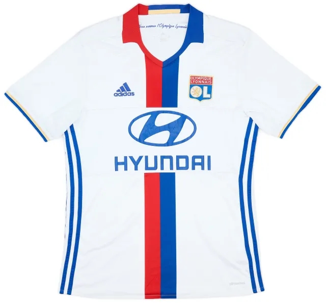 adidas 2016-17 Lyon Home Shirt - 6/10 - (M)