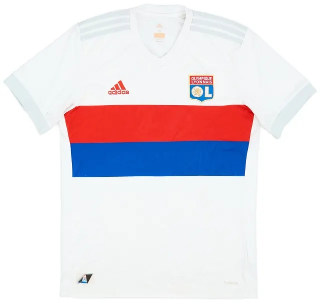 adidas 2017-18 Lyon Home Shirt - 6/10 - (M)