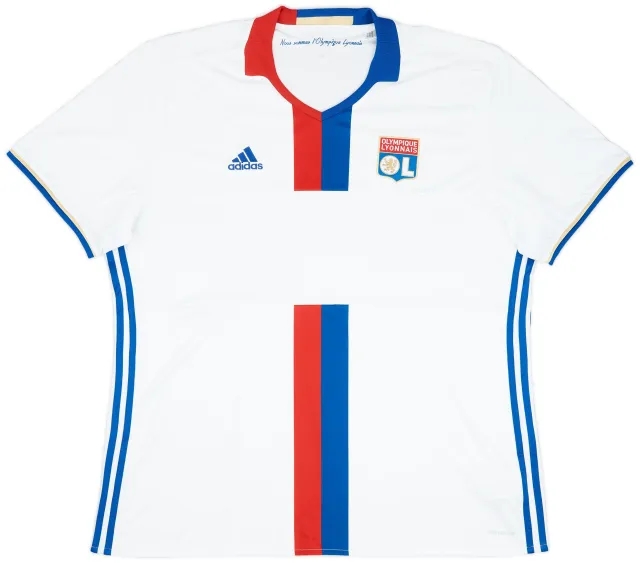 adidas 2016-17 Lyon Home Shirt - 8/10 - (XXL)