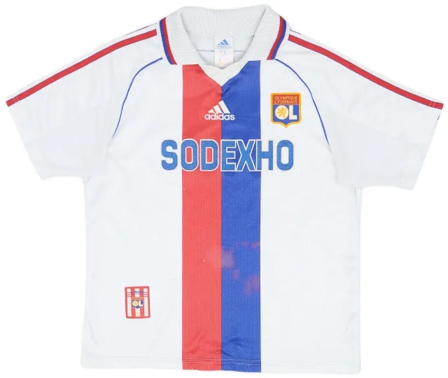 adidas 1998-00 Lyon Home Shirt - 5/10 - (Y)
