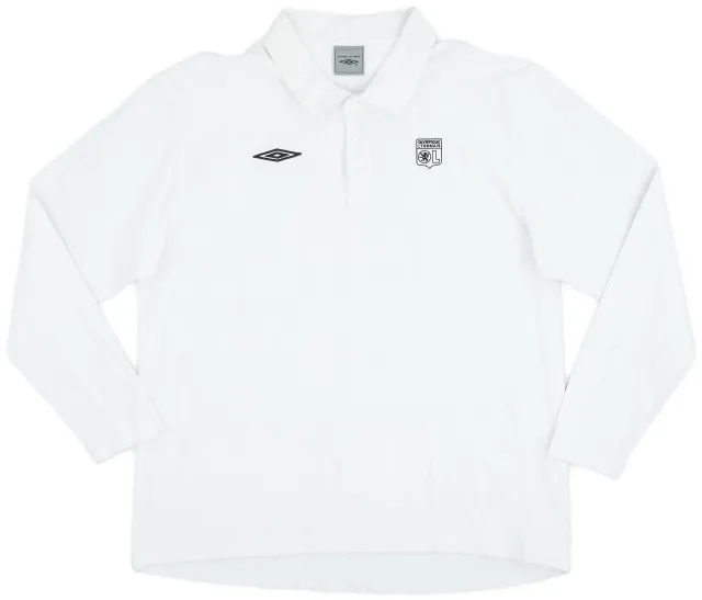 2006-07 Lyon Umbro L/S Polo Shirt - 6/10 - (L)