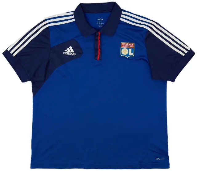2012-13 Lyon adidas Polo Shirt - 7/10 - (XL)
