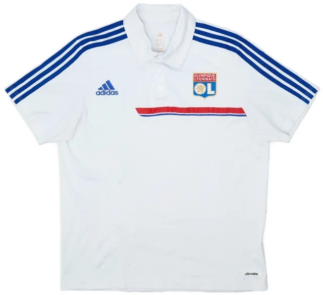 2013-14 Lyon adidas Polo Shirt - 7/10 - (L)