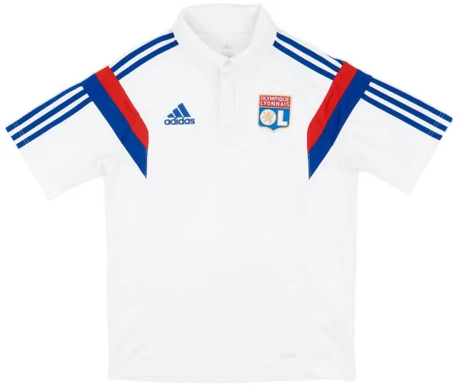 2014-15 Lyon adidas Polo Shirt - 9/10 - (S)