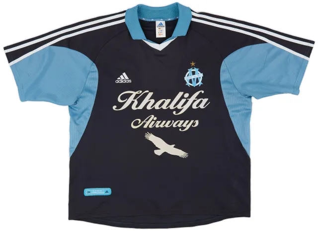 adidas 2001-02 Olympique Marseille Away Shirt - 7/10 - (XL)