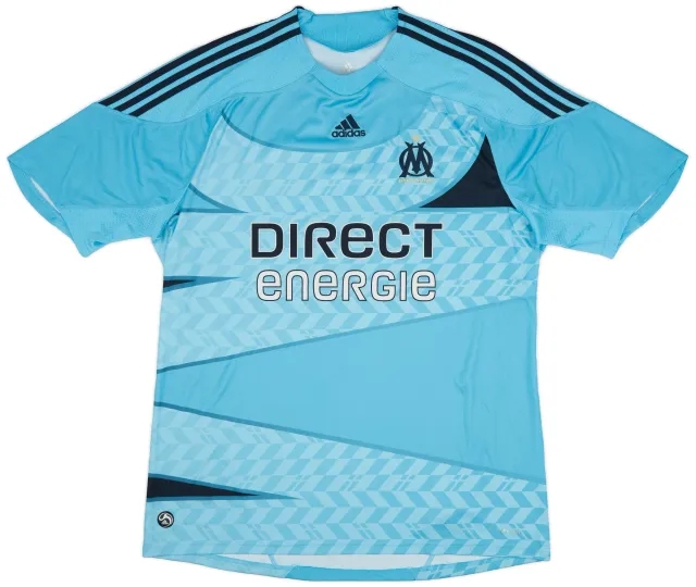 adidas 2009-10 Olympique Marseille Away Shirt - 9/10 - (XXL)
