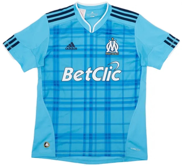 adidas 2010-11 Olympique Marseille Away Shirt - 9/10 - (XL.Boys)