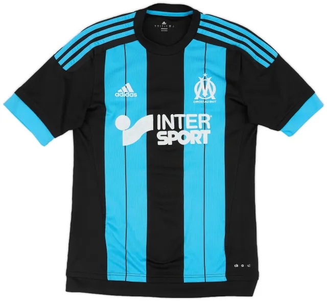 adidas 2015-16 Olympique Marseille Away Shirt - 6/10 - (S)