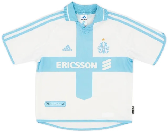 adidas 2000-01 Olympique Marseille Home Shirt - 7/10 - (M.Boys)
