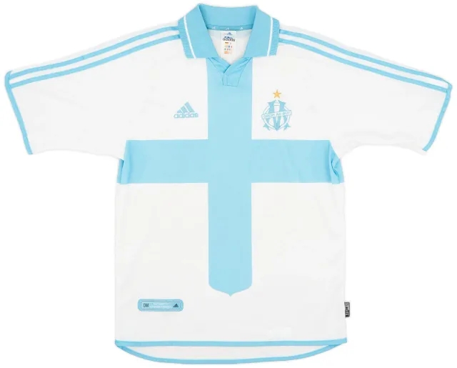 adidas 2000-01 Olympique Marseille Home Shirt - 8/10 - (S)