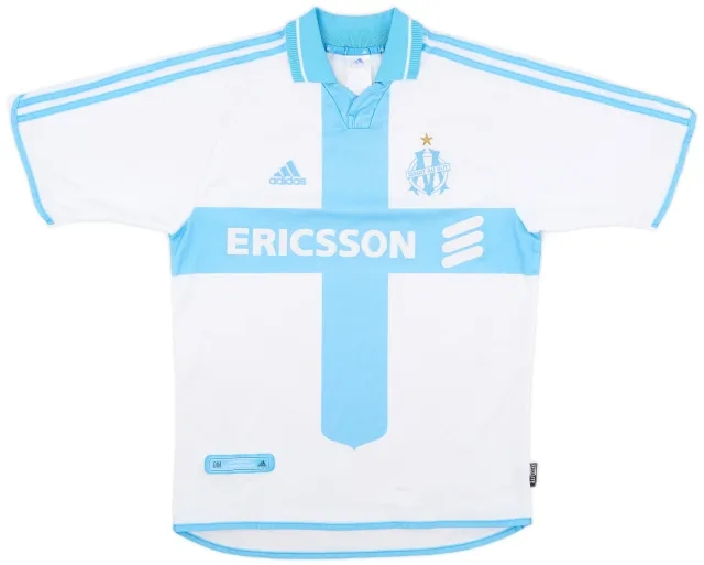 adidas 2000-01 Olympique Marseille Home Shirt - 5/10 - (S)